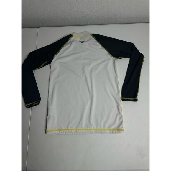 Arena BOYS LONG SLEEVE RASH GUARD UPF 40+ White Gray Size 28 UV protection - Picture 7 of 10